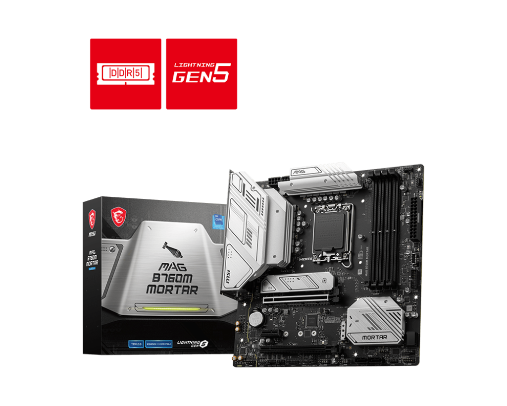 MSI Motherboard MAG B760M Mortar DDR5 MSI Motherboard MAG B760M Mortar DDR5